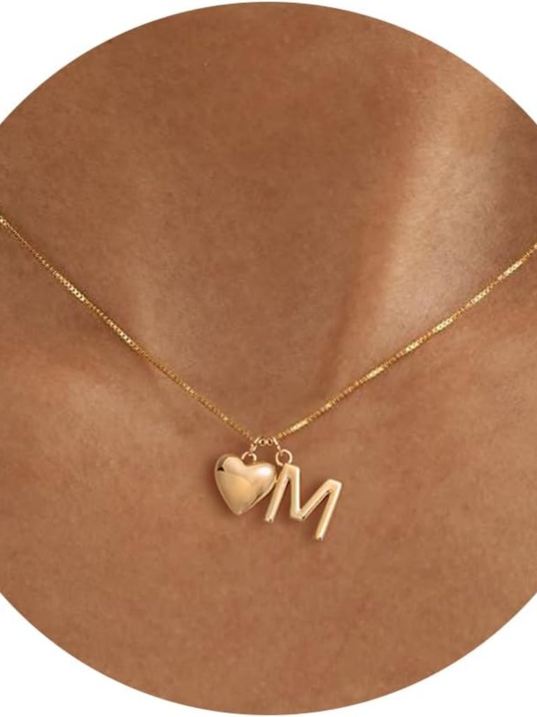 Initial Necklaces For Girls Women Kids - 14k Gold Plated Teen Girls Gifts Trendy